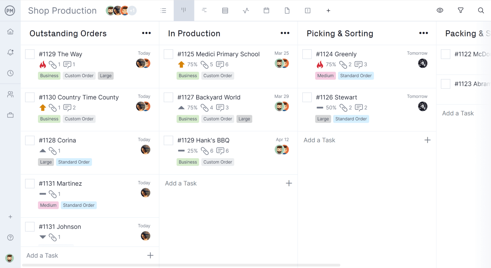 kanban board for manufacturing